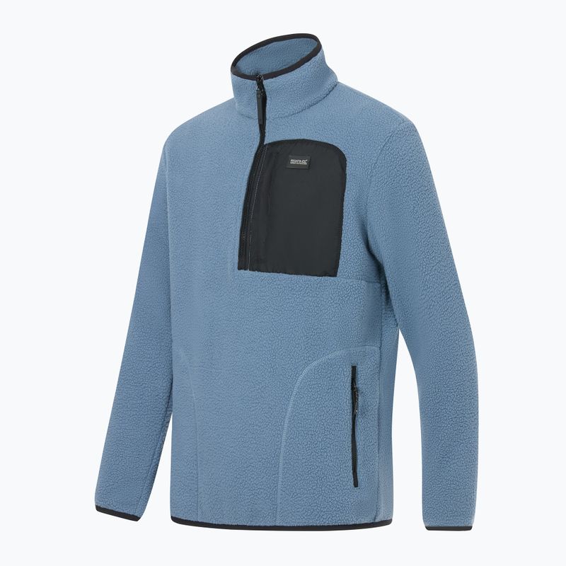 Bluză fleece pentru bărbați REGATTA Frankie Borg Half Zip grey mirage/black 9