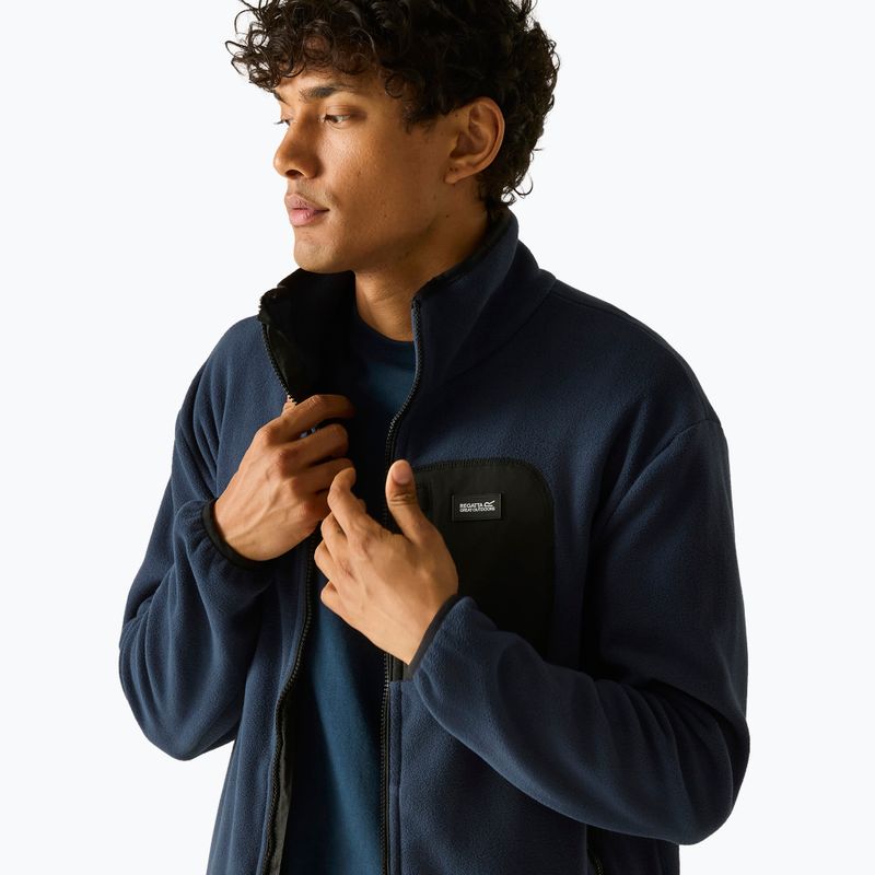 Bluză fleece pentru bărbați REGATTA  Frankie Full Zip Fleece navy/black 5