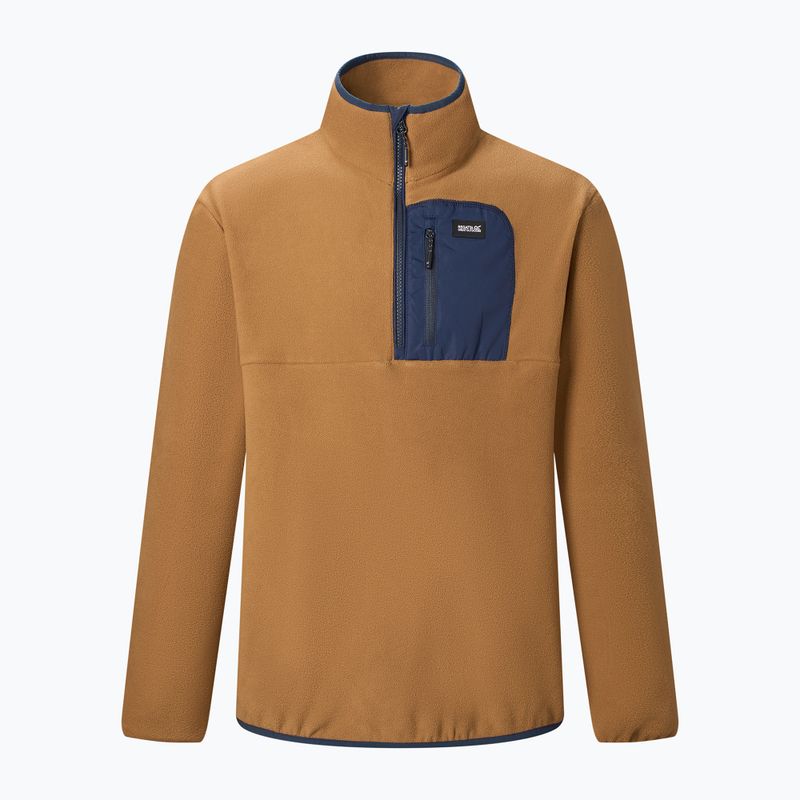 Bluză fleece pentru bărbați REGATTA Frankie Half Zip rich tan/navy 7