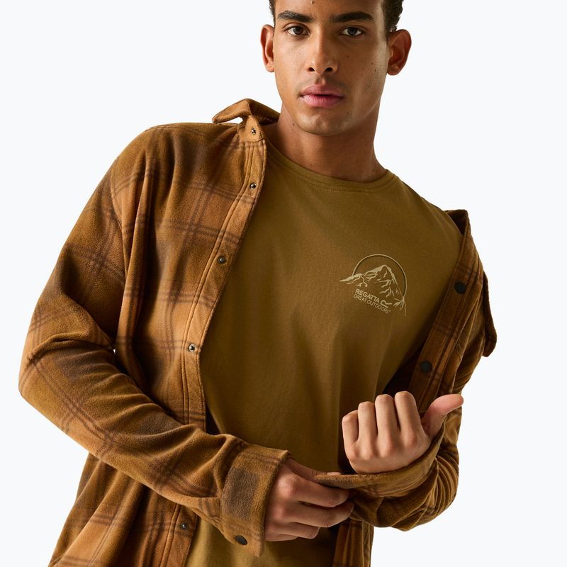 Tricou pentru bărbați Regatta ClineIX rich tan original outdoor 5
