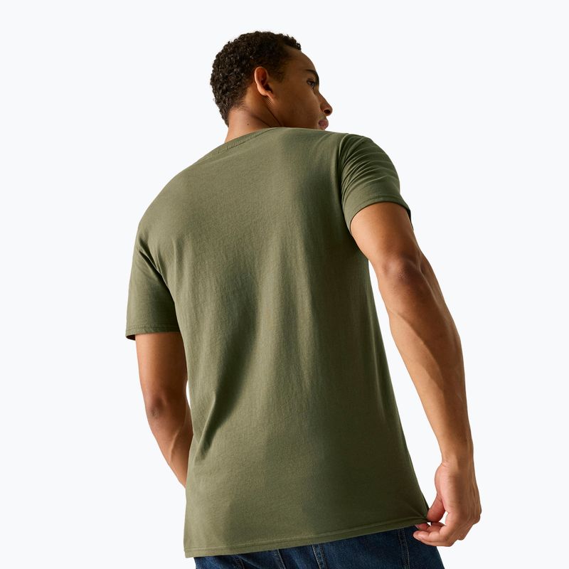 Tricou pentru bărbați Regatta ClineIX dark khaki mountain reflect 4