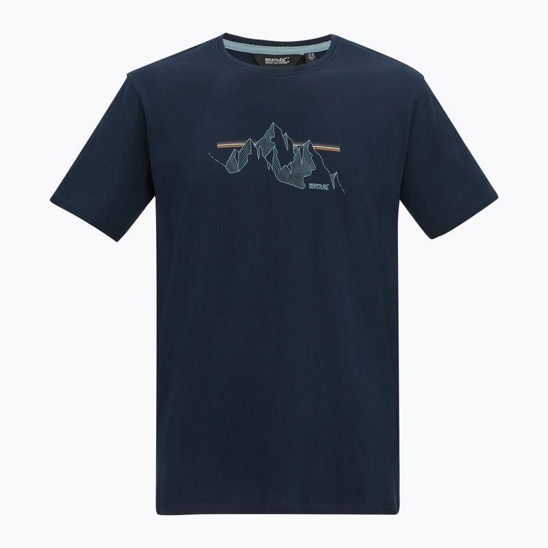 Tricou pentru bărbați REGATTA ClineIX navy mountain lines 6