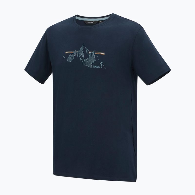 Tricou pentru bărbați REGATTA ClineIX navy mountain lines 8