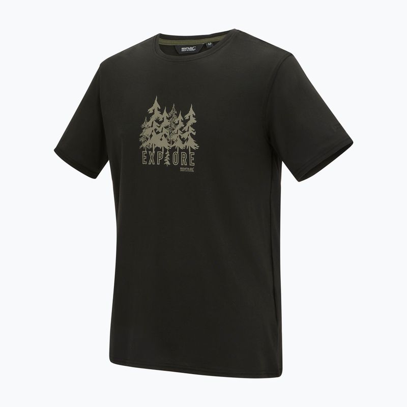 Tricou pentru bărbați REGATTA ClineIX black explore forest 9