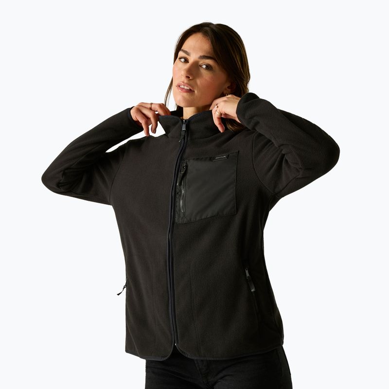 Bluză fleece pentru femei REGATTA Frankie Full Zip black 5
