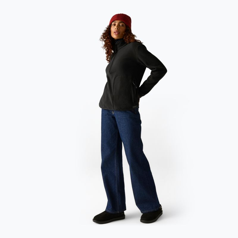 Bluză fleece pentru femei REGATTA Frankie Half Zip black 2