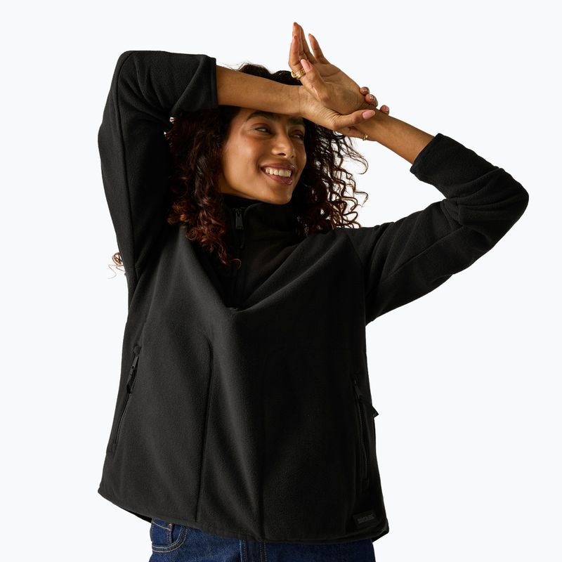 Bluză fleece pentru femei REGATTA Frankie Half Zip black 3