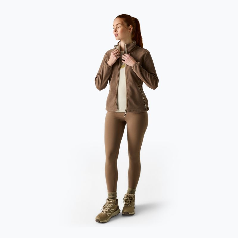 Bluză fleece pentru femei Regatta Floreo IV mocha/light vanilla 2