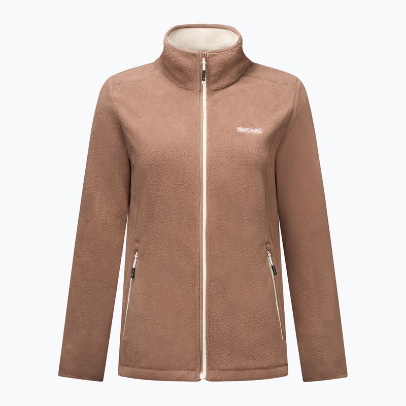 Bluză fleece pentru femei Regatta Floreo IV mocha/light vanilla 7