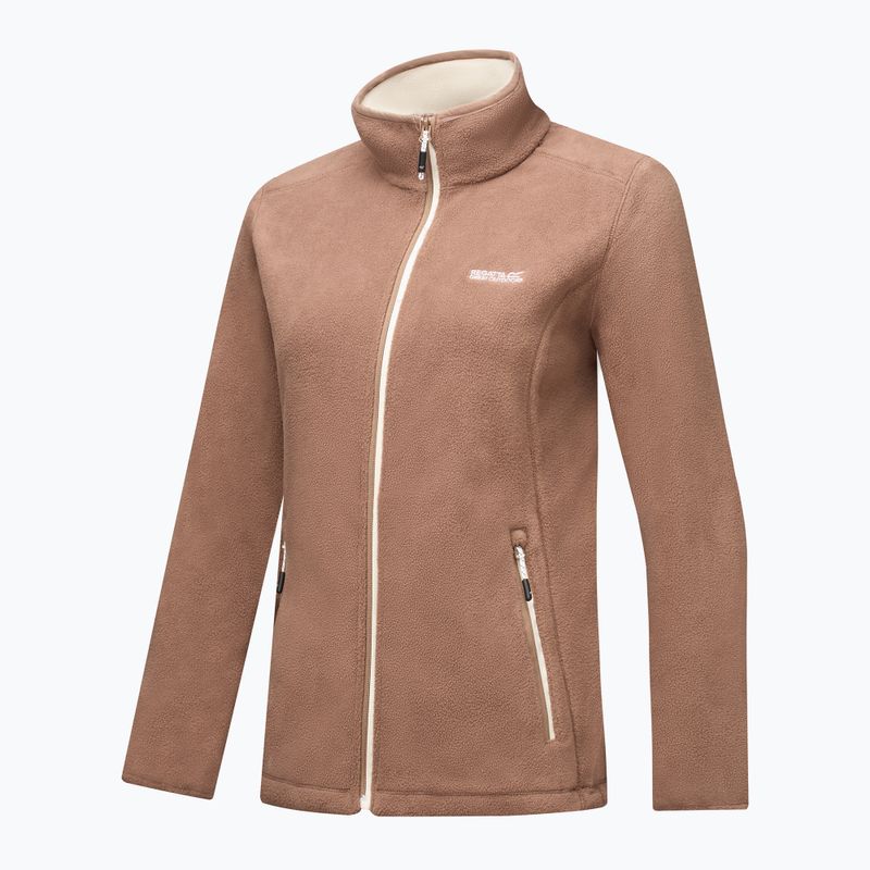 Bluză fleece pentru femei Regatta Floreo IV mocha/light vanilla 9