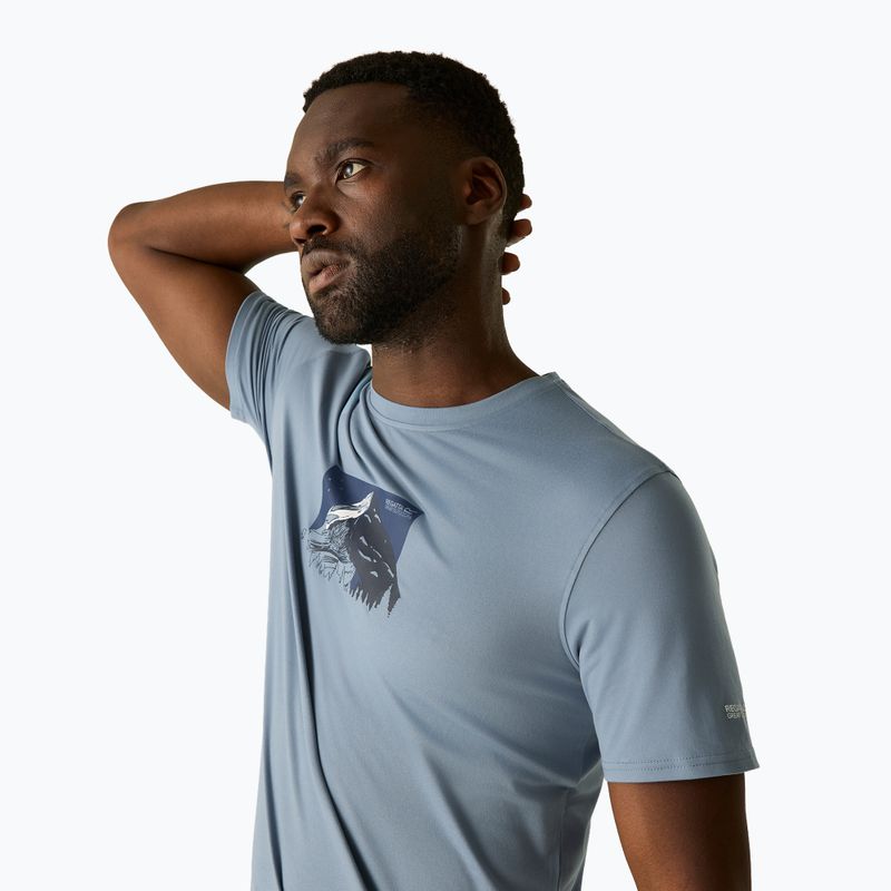 Tricou de trekking pentru bărbați REGATTA Fingal Stretch dusky blue 5