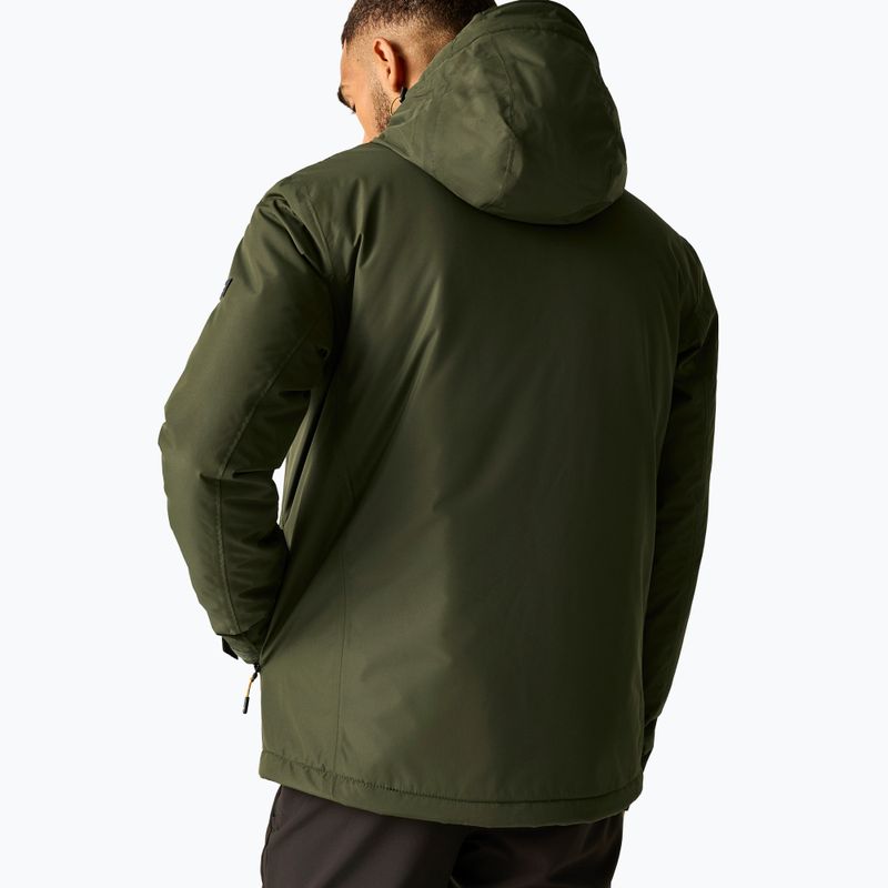Geacă de ploaie pentru bărbați REGATTA Allston dark khaki/wood brown 3