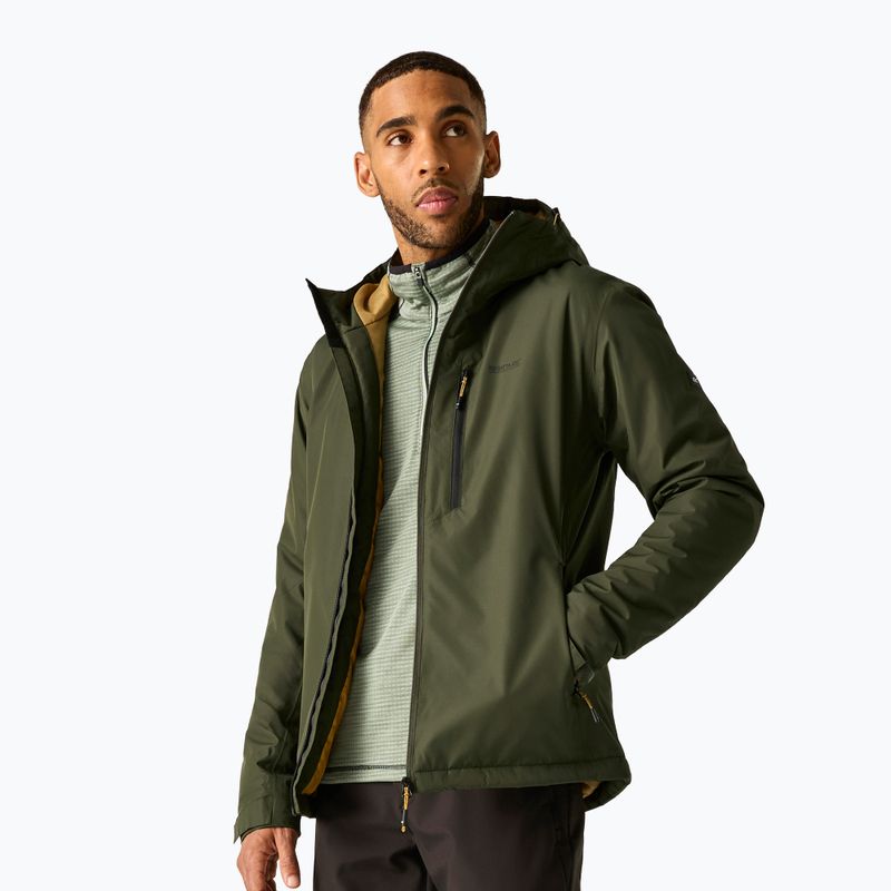 Geacă de ploaie pentru bărbați REGATTA Allston dark khaki/wood brown 4