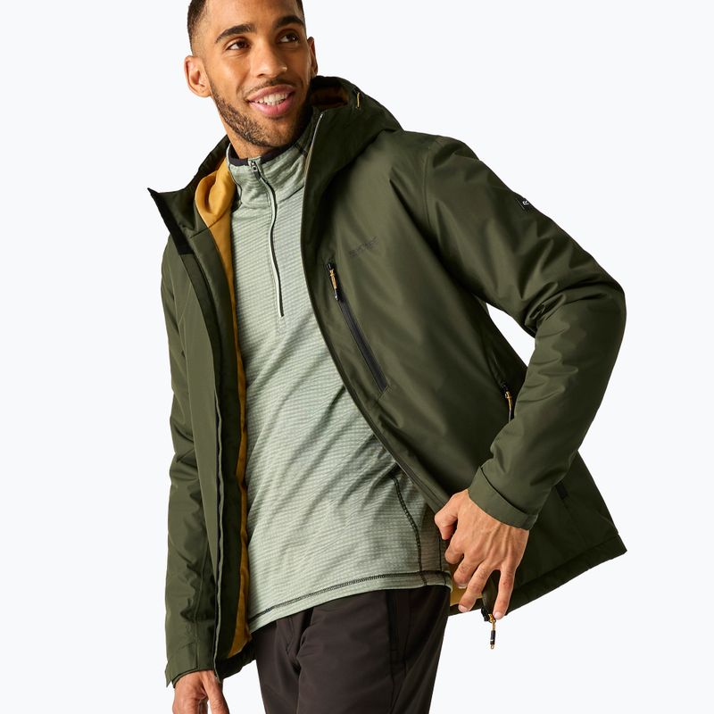 Geacă de ploaie pentru bărbați REGATTA Allston dark khaki/wood brown 5