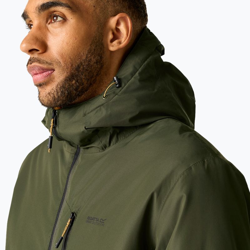 Geacă de ploaie pentru bărbați REGATTA Allston dark khaki/wood brown 7