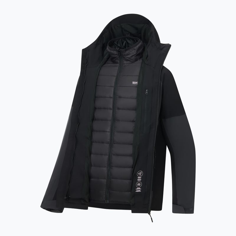 Geacă 3în1 pentru bărbați Regatta Wentwood 3in1 ash/black 14