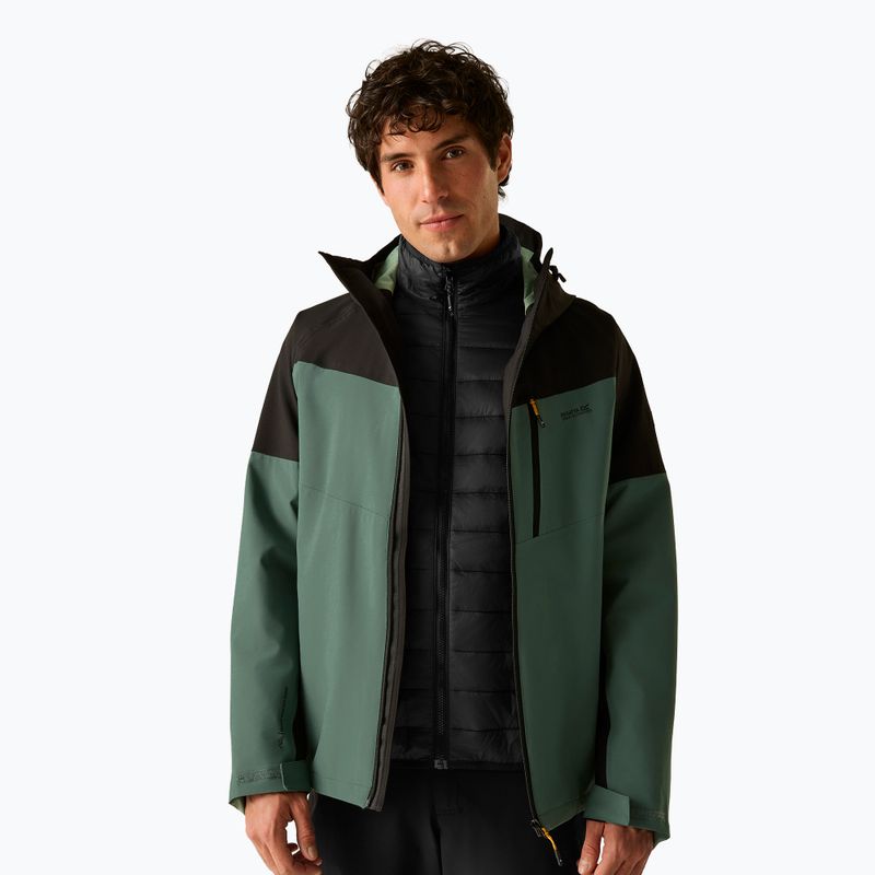 Geacă 3în1 pentru bărbați REGATTA Wentwood 3in1 dark forest green/black 4