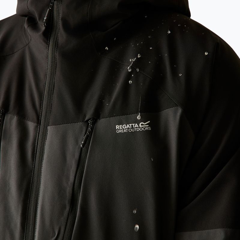Geacă de ploaie pentru bărbați Regatta Highton Stretch Padded Jacket ash/black 9