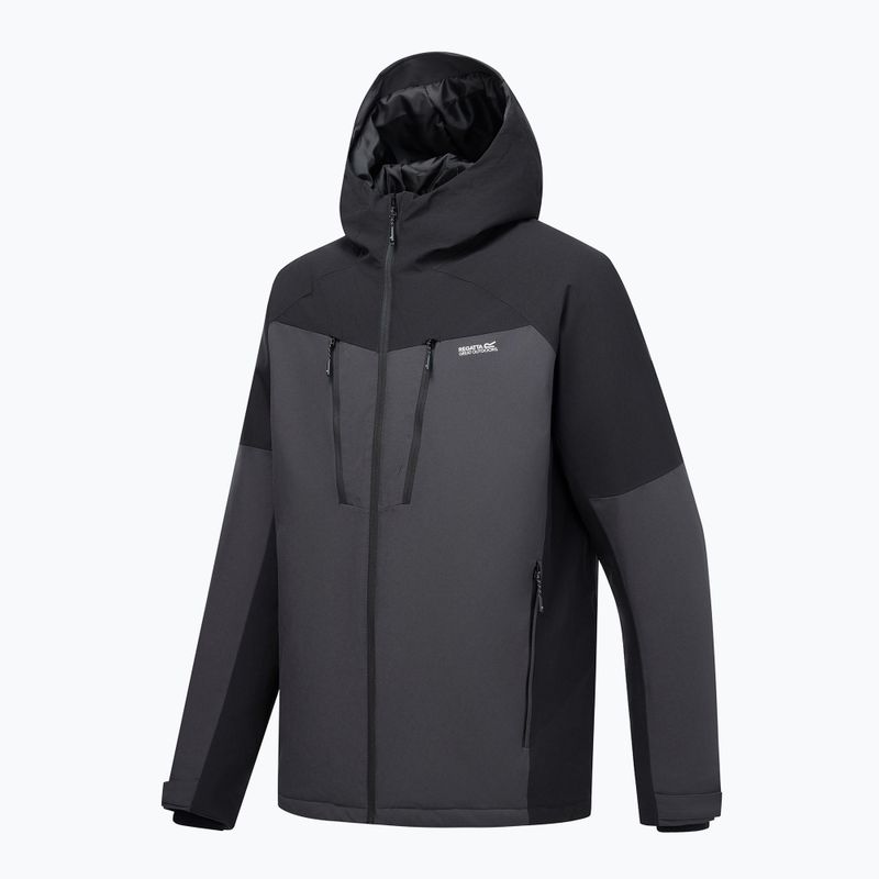 Geacă de ploaie pentru bărbați Regatta Highton Stretch Padded Jacket ash/black 12