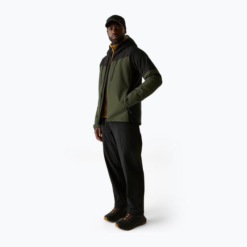 Geacă de ploaie pentru bărbați REGATTA Highton Stretch Padded dark khaki/black 2
