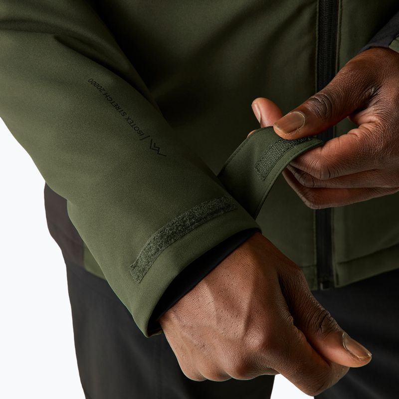 Geacă de ploaie pentru bărbați REGATTA Highton Stretch Padded dark khaki/black 8