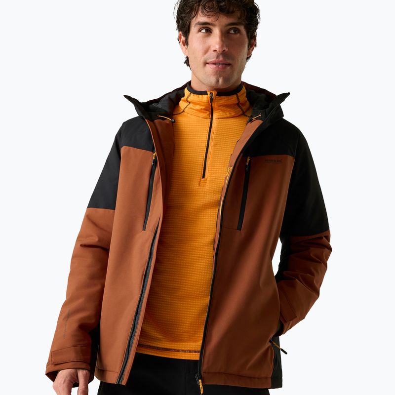 Geacă de ploaie pentru bărbați Regatta Highton Stretch Padded Jacket burnt henna/black 6