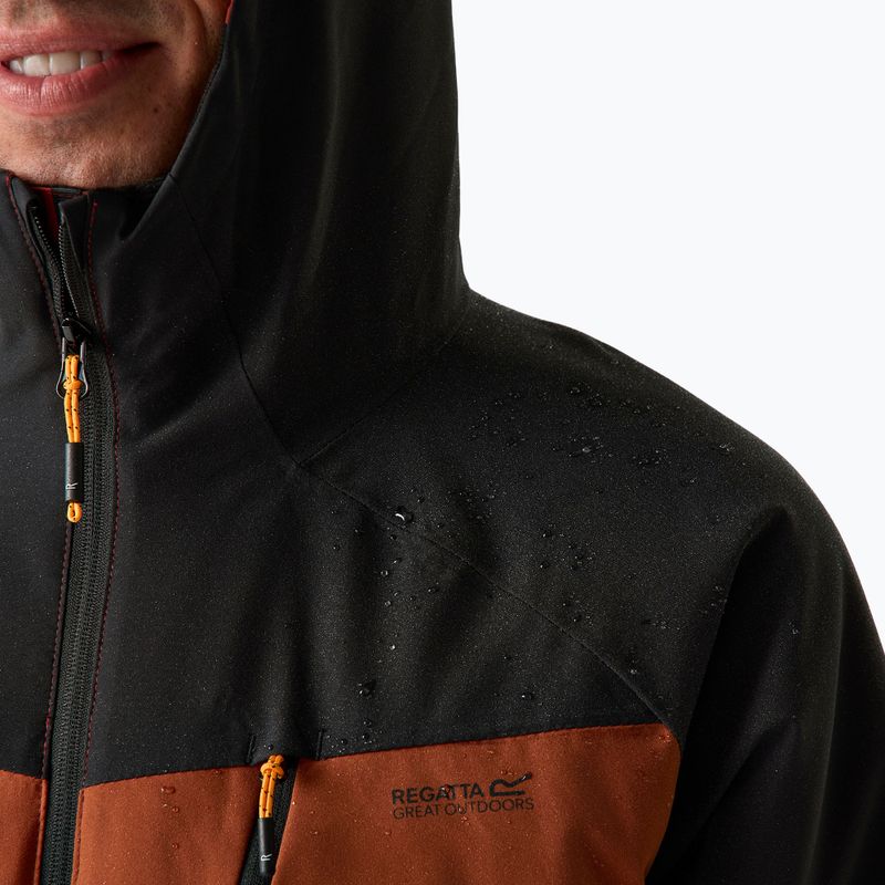Geacă de ploaie pentru bărbați Regatta Highton Stretch Padded Jacket burnt henna/black 8