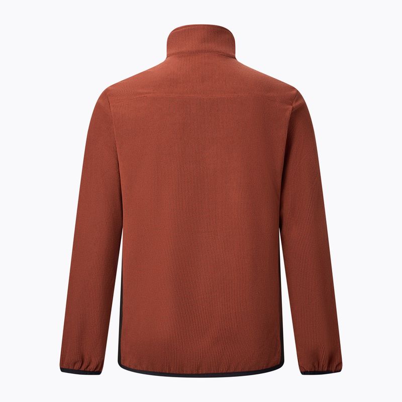 Bluză fleece pentru bărbați REGATTA Eadle burnt henna/black 8