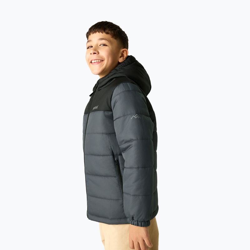 Geacă izolată pentru copii REGATTA Lofthouse black/seal grey 5