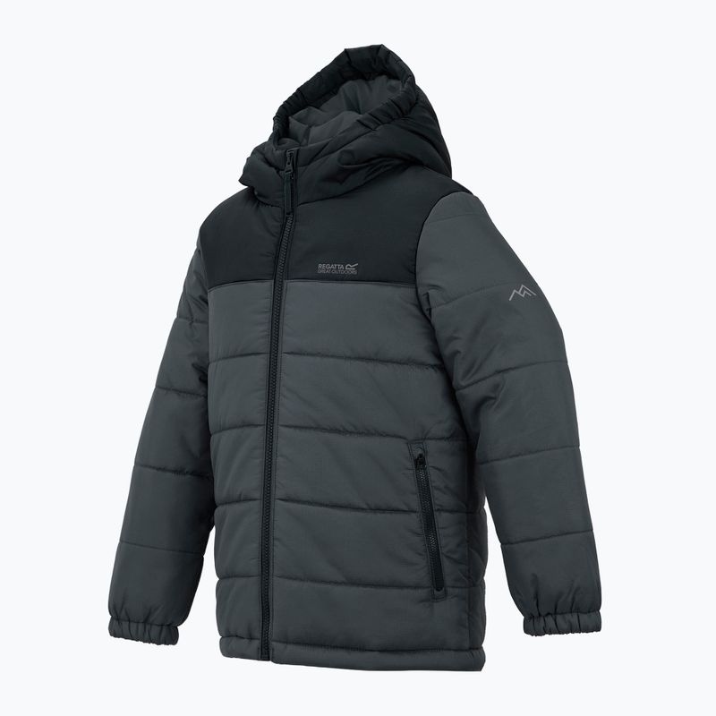 Geacă izolată pentru copii REGATTA Lofthouse black/seal grey 10