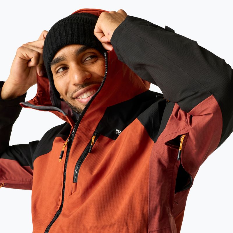Geacă 3în1 pentru bărbați REGATTA Sacramento 3in1 rooibos tea/black/burnt henna 8