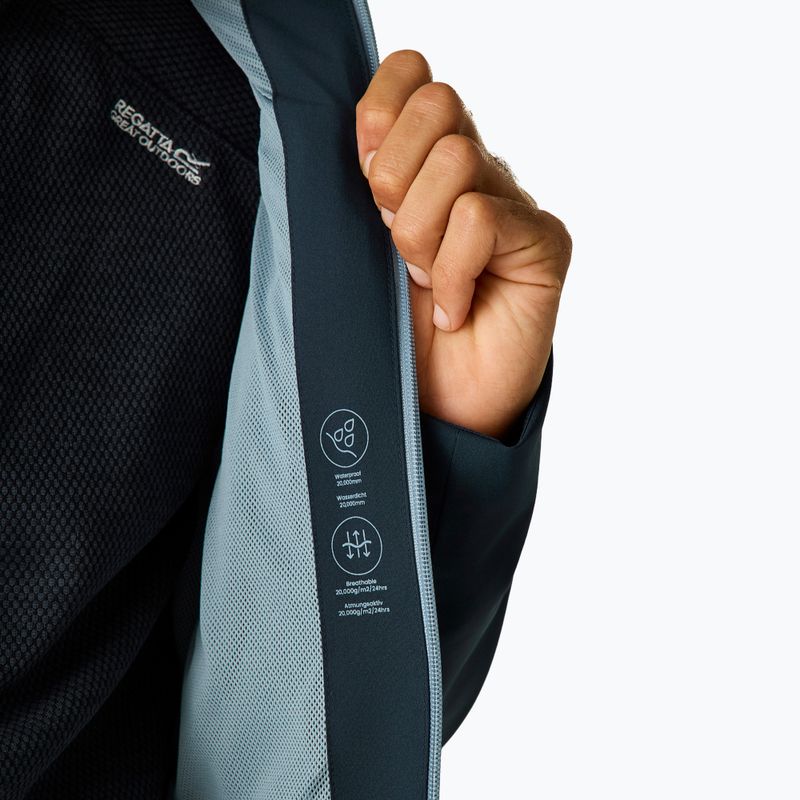 Geacă de ploaie pentru bărbați REGATTA Birchdale II navy/dusky blue 8