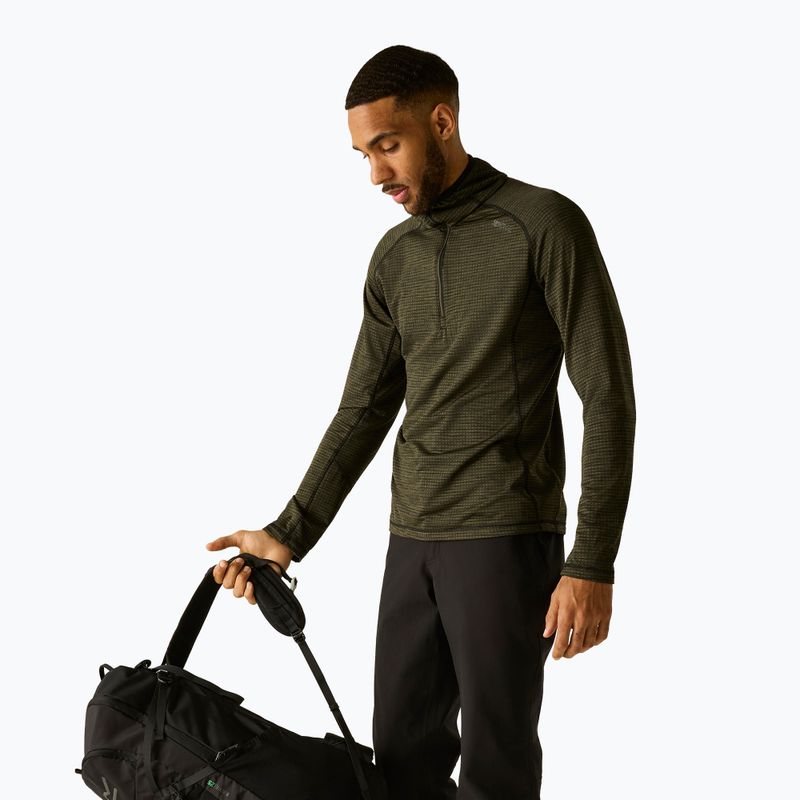 Bluză fleece pentru bărbați REGATTA Yonder II dark khaki 3