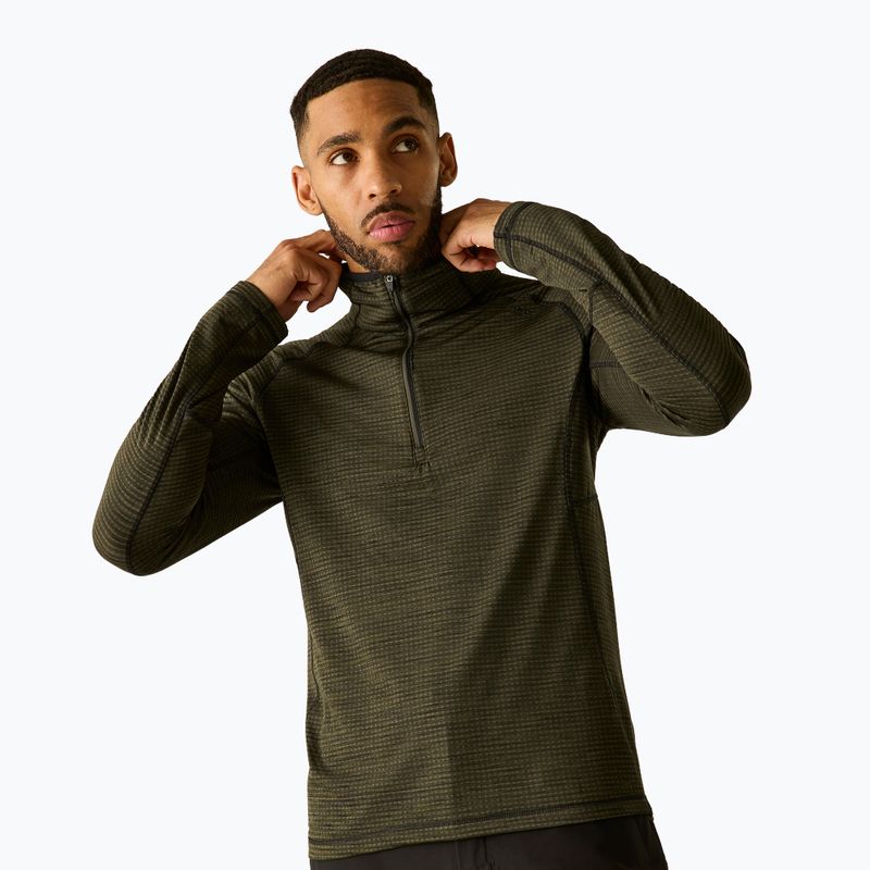 Bluză fleece pentru bărbați REGATTA Yonder II dark khaki 4