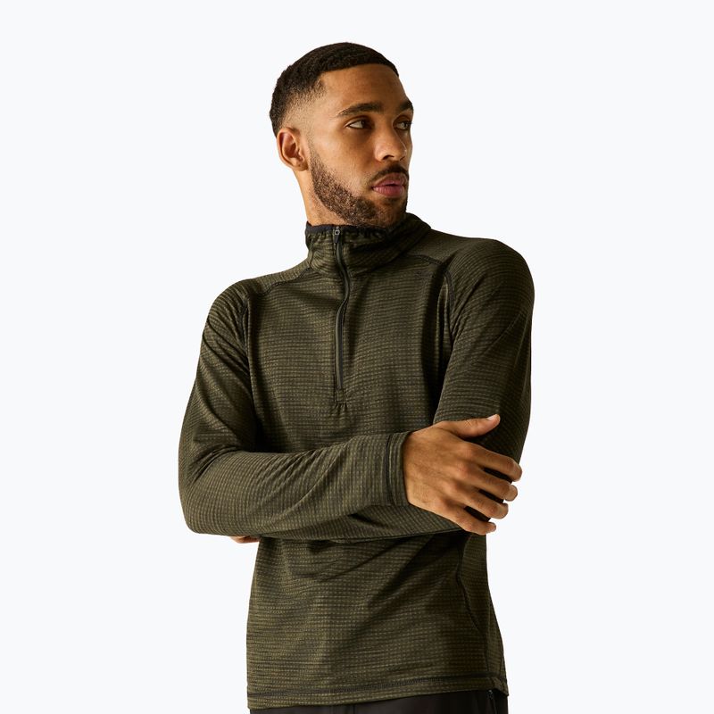 Bluză fleece pentru bărbați REGATTA Yonder II dark khaki 5