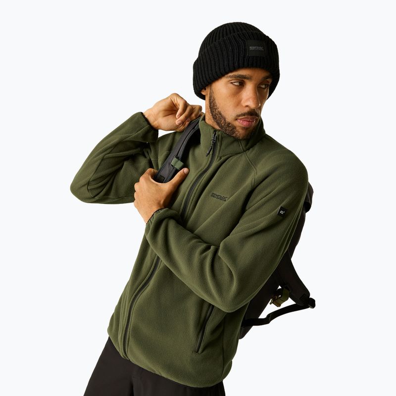 Bluză fleece pentru bărbați REGATTA Hadfield dark khaki 3