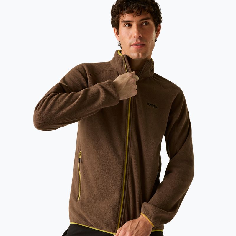 Bluză fleece pentru bărbați Regatta Hadfield ground coffee 3