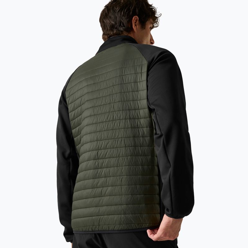 Geacă hibrid pentru bărbați REGATTA Clumber Hybrid dark khaki/black/sunset 3