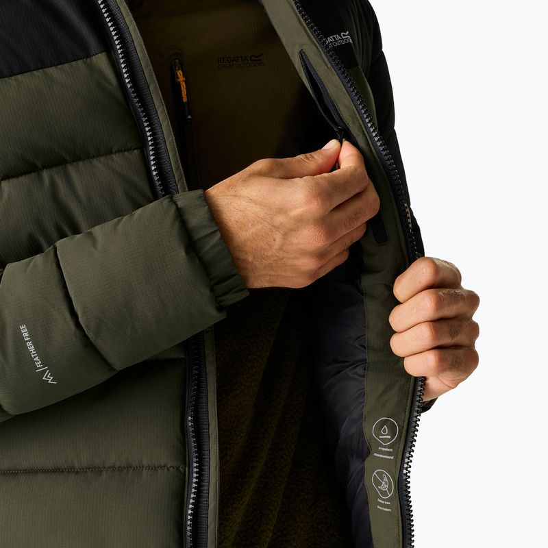 Geacă izolată pentru bărbați REGATTA Aldthron dark khaki/black 7