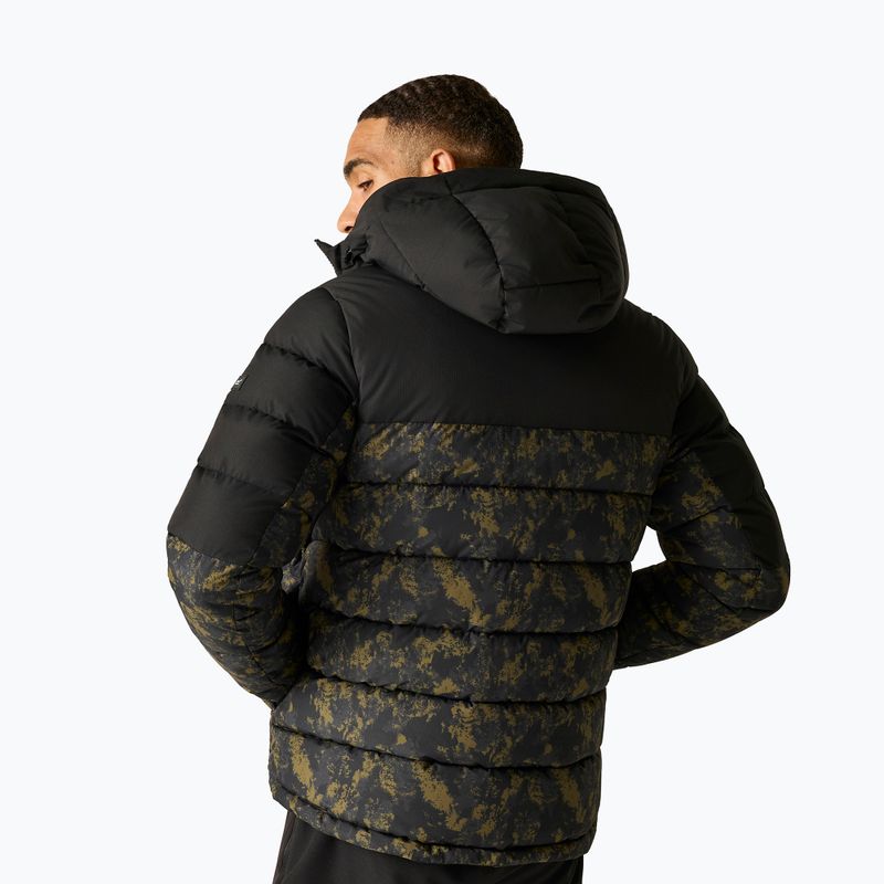 Geacă izolată pentru bărbați REGATTA Aldthron textured print/black 3