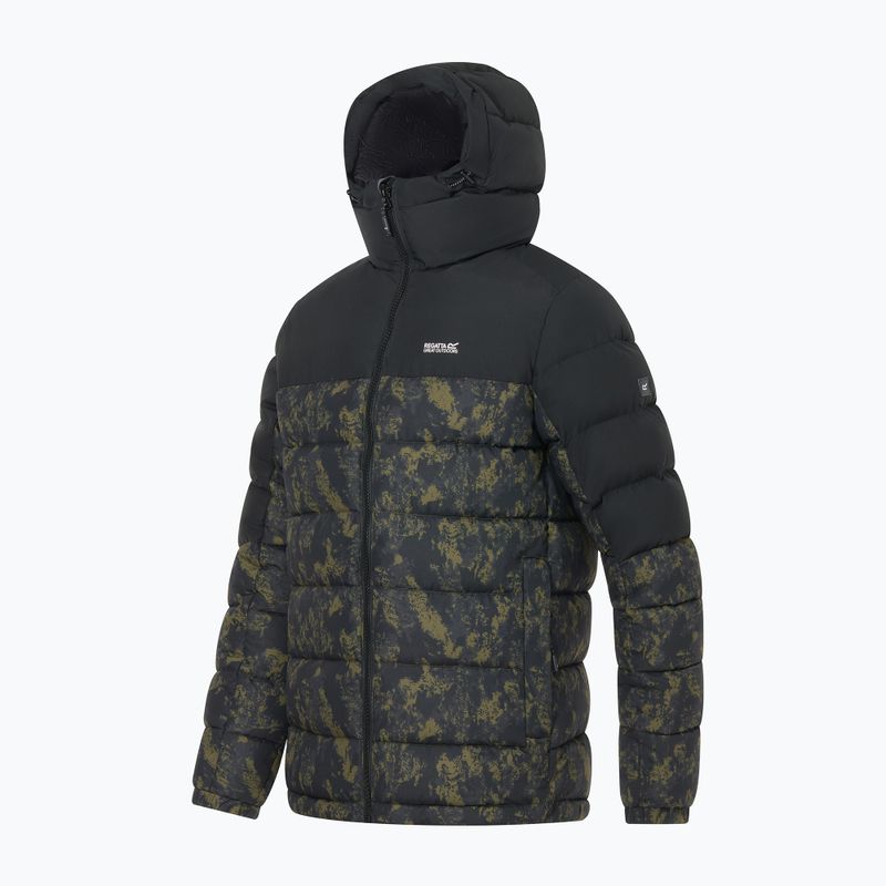 Geacă izolată pentru bărbați REGATTA Aldthron textured print/black 10
