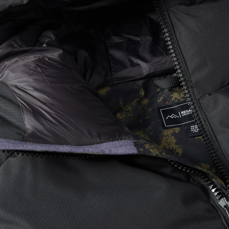 Geacă izolată pentru bărbați REGATTA Aldthron textured print/black 11