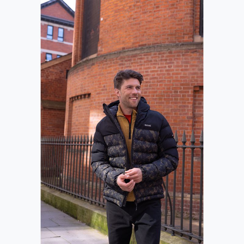 Geacă izolată pentru bărbați REGATTA Aldthron textured print/black 12