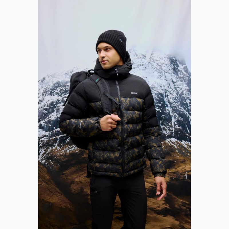 Geacă izolată pentru bărbați REGATTA Aldthron textured print/black 17
