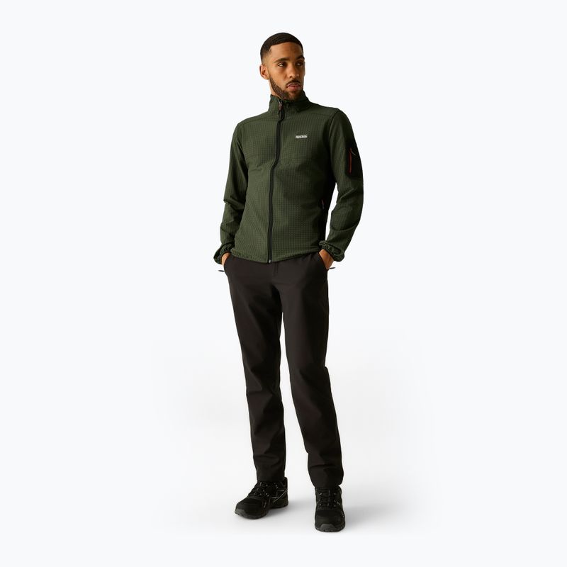 Bluză pentru bărbați REGATTA Baslinn dark khaki/black 2