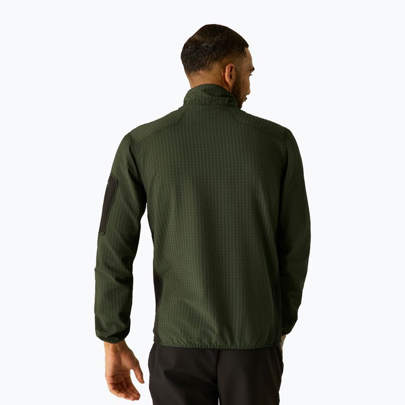 Bluză pentru bărbați REGATTA Baslinn dark khaki/black 4