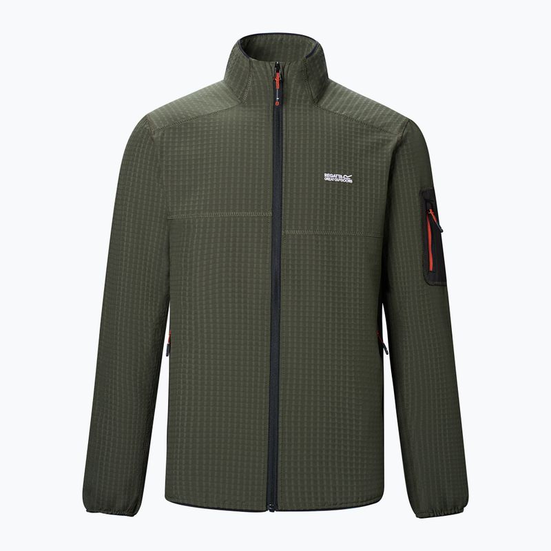 Bluză pentru bărbați REGATTA Baslinn dark khaki/black 8