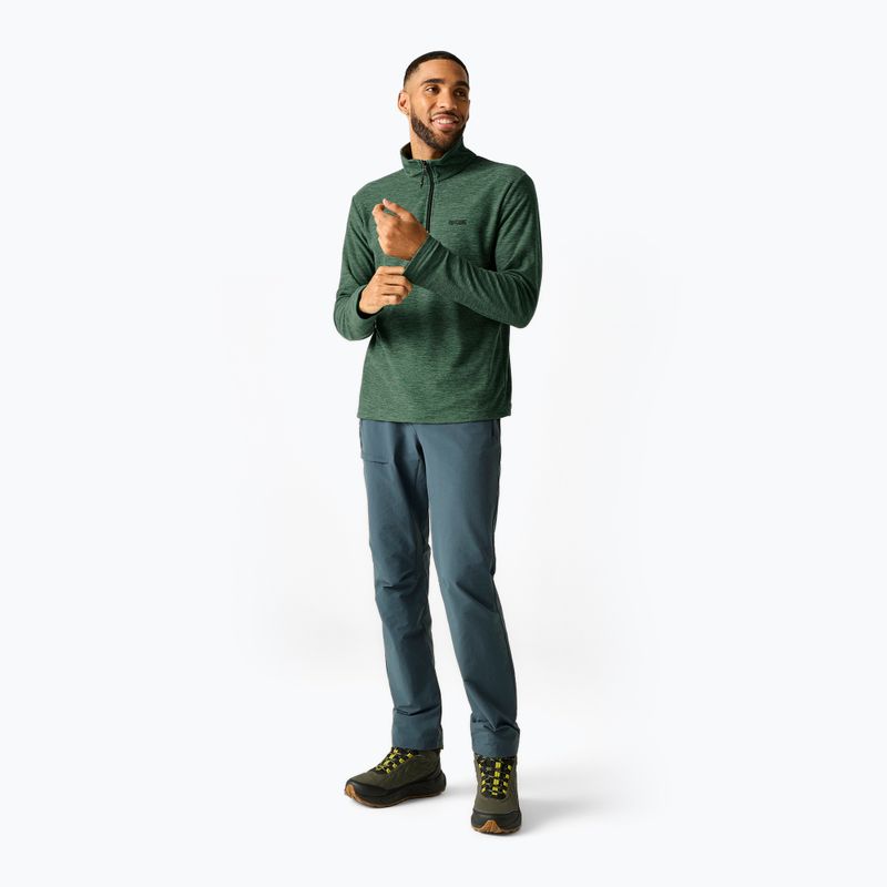 Bluză fleece pentru bărbați Regatta Thompson Marl dark forest green 2