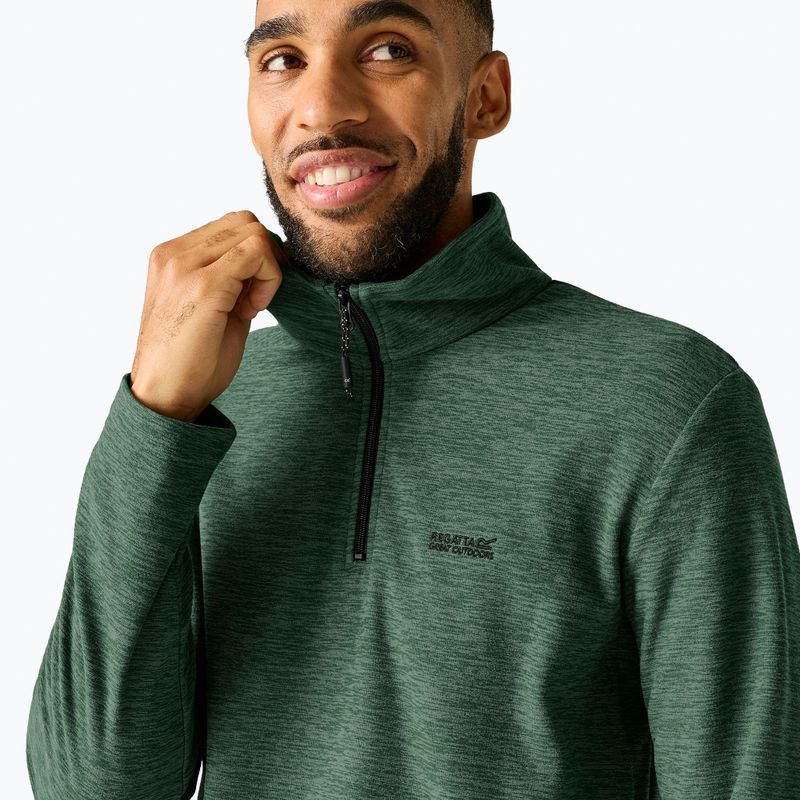 Bluză fleece pentru bărbați Regatta Thompson Marl dark forest green 5