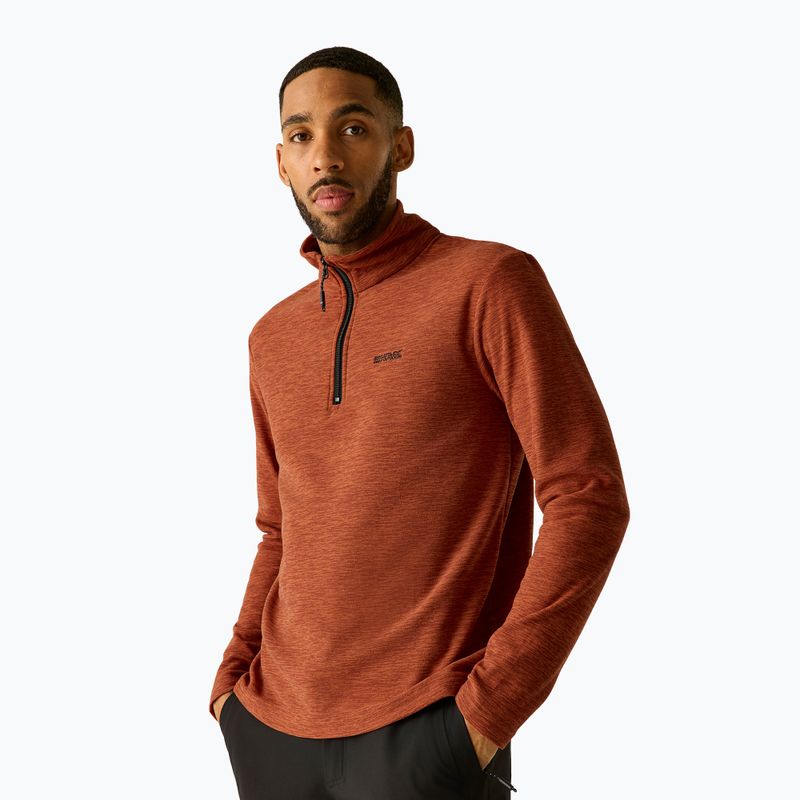 Bluză fleece pentru bărbați Regatta Thompson Marl burnt henna 4